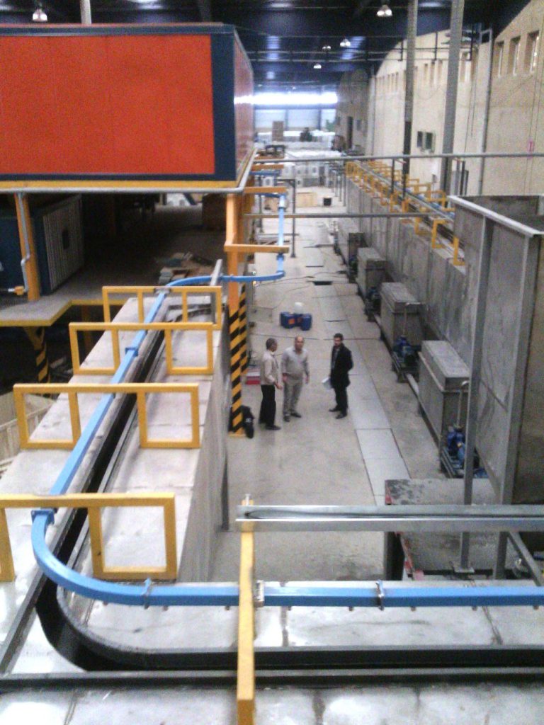 خط رنگ پودری و آماده سازی نانوسرامیک پاکشوما طراحی و نصب آساد صنعت نمای کلی